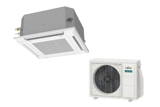 Fujitsu compact cassette with outdoor unit